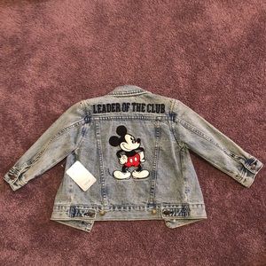 Disney toddler mickey jean jacket